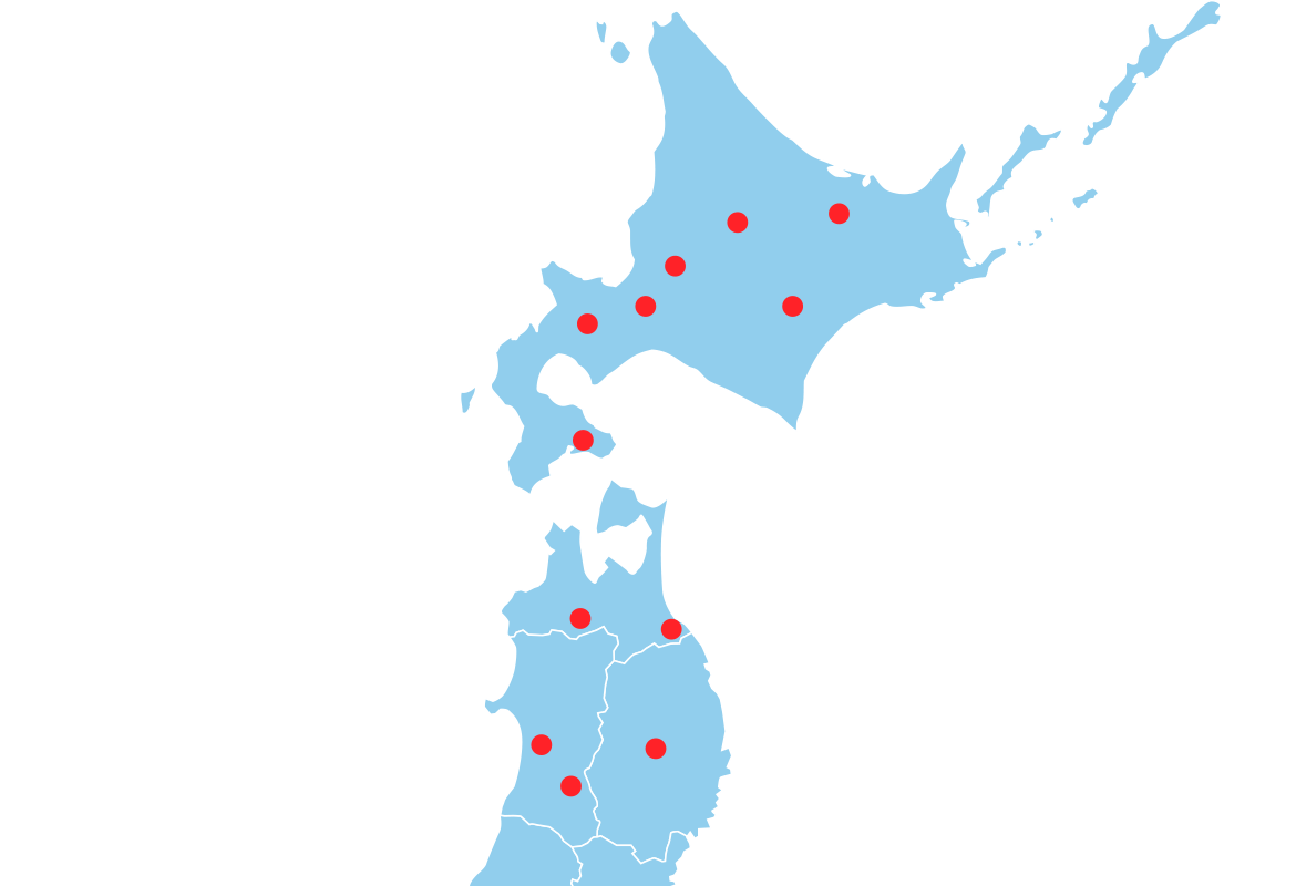 北海道・東北地図